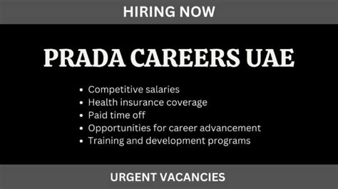 lavoro prada|prada job vacancies.